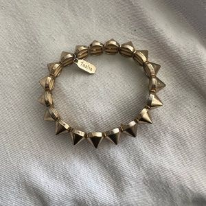 Designer Goldtone Stretch Bracelet